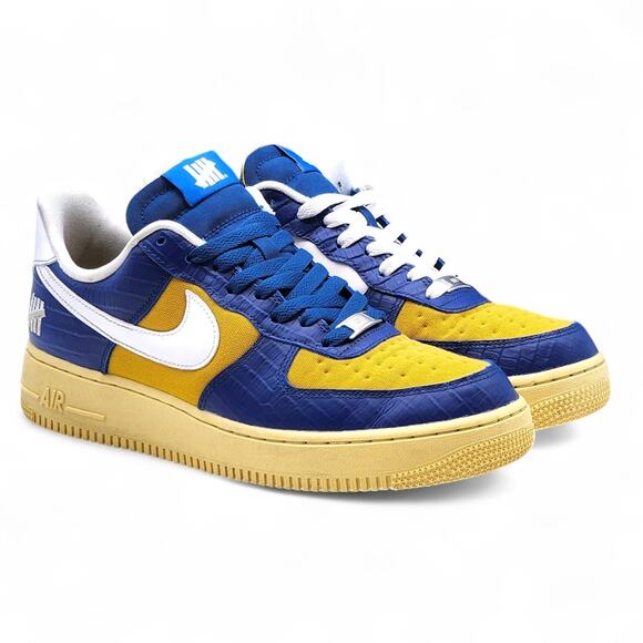 Nike Undefeated AF1 Low SP 5 On It DM8462-400 Leather Sneakers Blue 9.5 - Picture 4 of 10